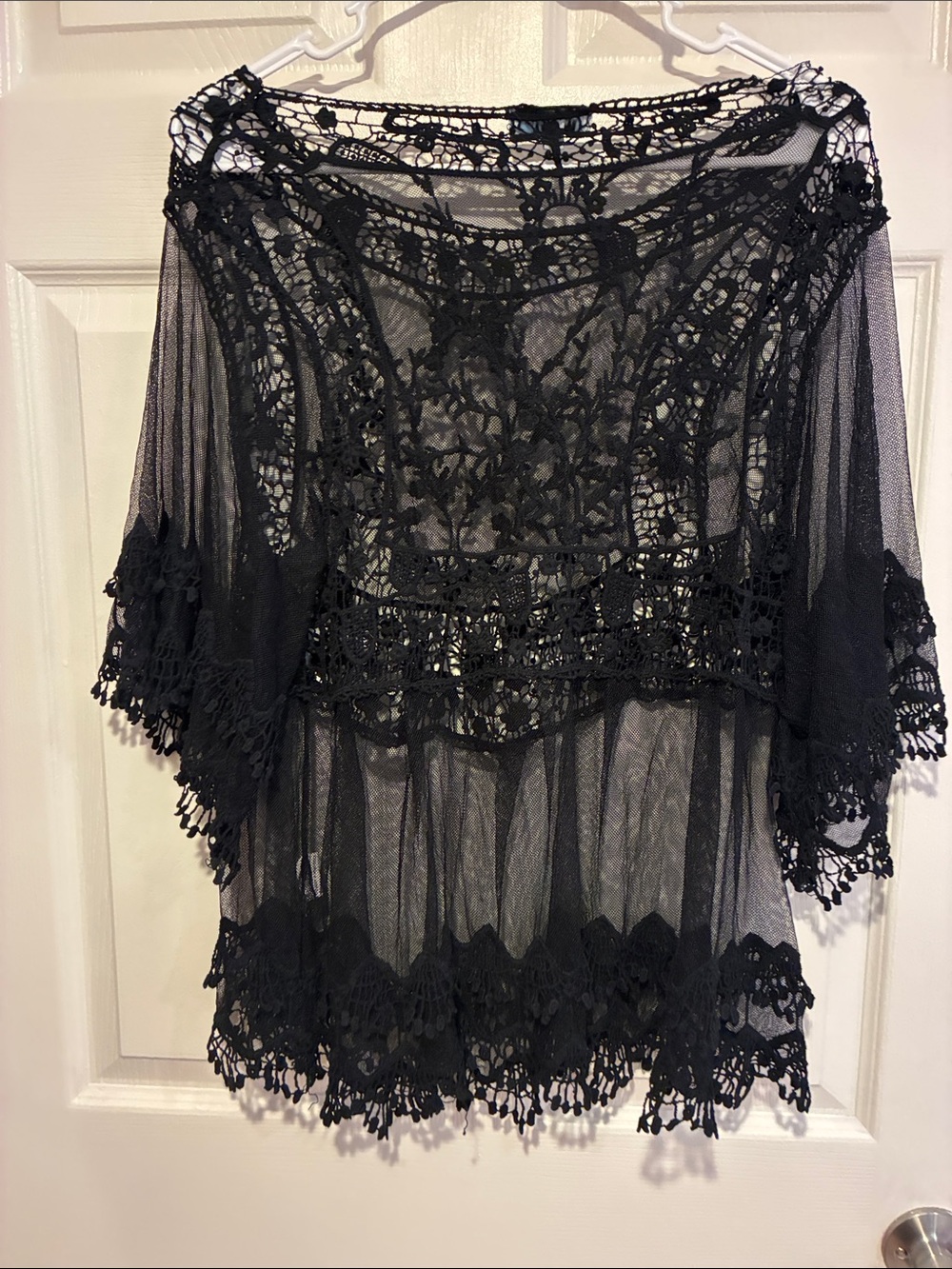 Rebellion Again Sheer Black Lace Top - Picture 2 of 8